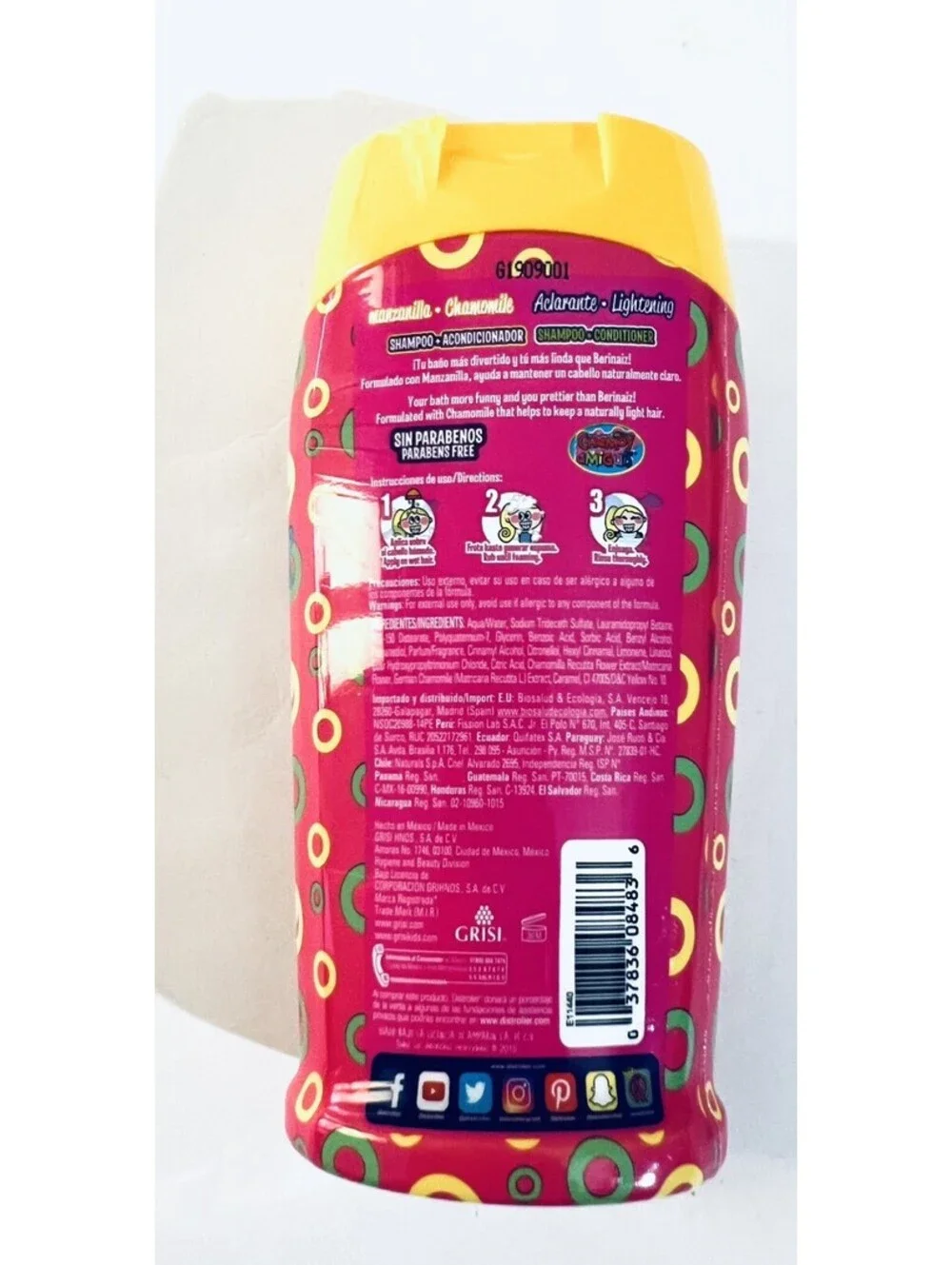 Grisi Kids Chamomile 2-in-1 Shampoo Detangler Spray 3-Pc Lot New